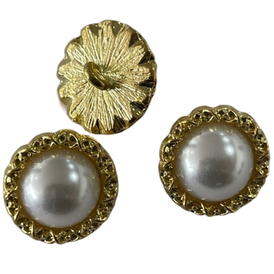 ODM Ukuran Pearl Metal Shank MOP Shirt Buttons Untuk Aksesoris Jahit DIY
