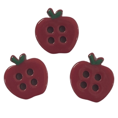 4 Lubang Fancy Apple Bentuk Tombol 20L Gunakan Pada DIY Menjahit Kaos