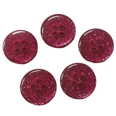 Shirt Red Glitter Buttons Empat Lubang Dengan Permukaan Cembung Ganda Dalam 28L Untuk Menjahit