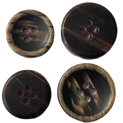 4 Lubang Tombol Poliester 32L dan 26L Efek Kayu Faux Layanan ODM / OEM