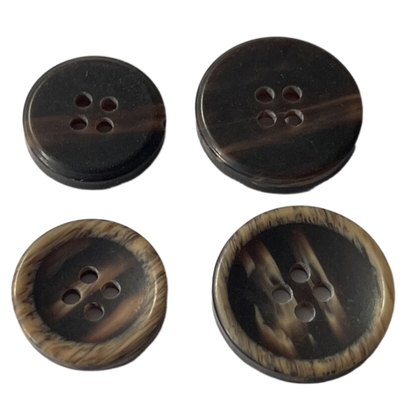 4 Lubang Tombol Poliester 32L dan 26L Efek Kayu Faux Layanan ODM / OEM
