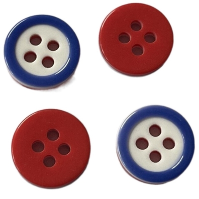 3 Lapisan Tombol Resin Diy Dengan Pelek Biru Dalam Penggunaan 18L Pada Kemeja Pria