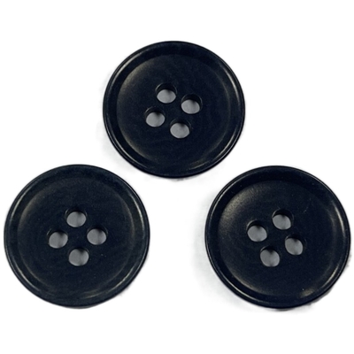 Kancing Bahan Alami Jahit Mantel 32L / Kancing Corozo Hitam