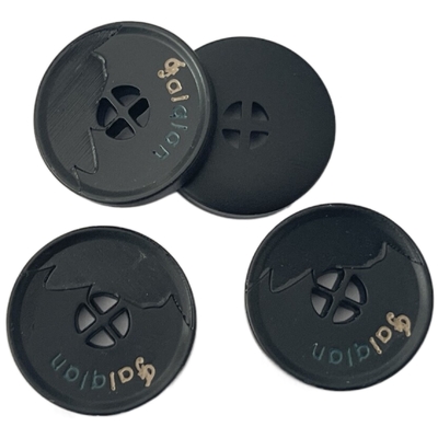 Fancy Chalk Plastic Shirt Buttons 4 Lubang Segitiga Untuk Pakaian Jahit Kemeja