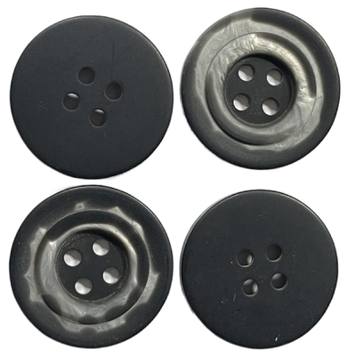 Tombol Tanduk Imitasi 34.3mm Dengan 4 Lubang Digunakan Untuk Pakaian Luar Mantel