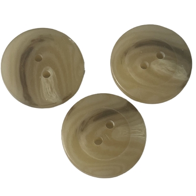 Kancing Mantel Plastik 4 Lubang Warna Coklat 25mm Digunakan Untuk Jaket Sweater Mantel