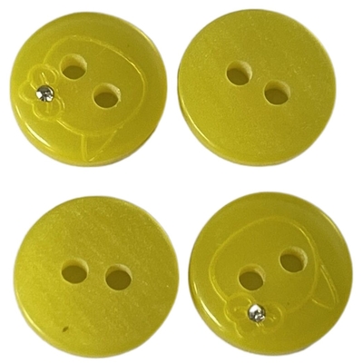 Kemeja Resin Tombol Kristal Imitasi 18L Warna Kuning Diy Untuk Kemeja Jahit