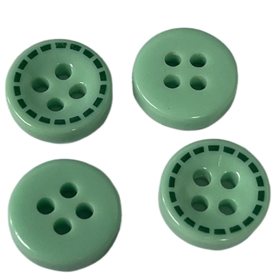 Silk Print Diy Resin Buttons 4 Lubang 16L Untuk Menjahit Kemeja Blus