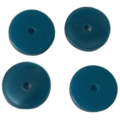 Dark Cyan Shirt Kancing Resin ODM Satu Lubang Kancing Plastik Modis