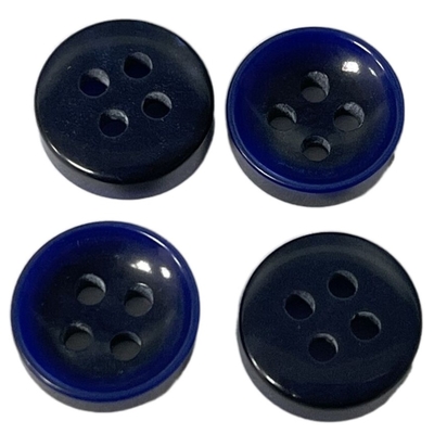 Dua Lapisan Tombol Resin Mewah Biru Tua Dalam Penggunaan 17L Pada Jahit Baju