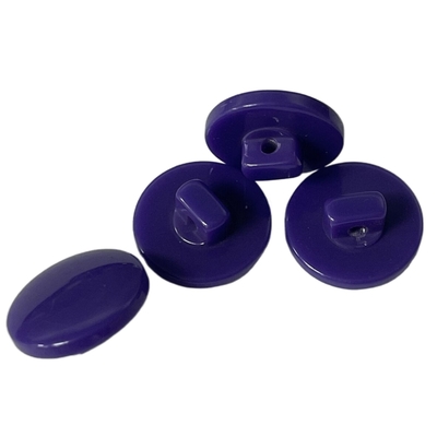 Warna Ungu Resin Shank Buttons 20L Digunakan Pada Menjahit Pakaian Kemeja