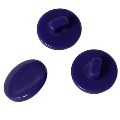 Warna Ungu Resin Shank Buttons 20L Digunakan Pada Menjahit Pakaian Kemeja