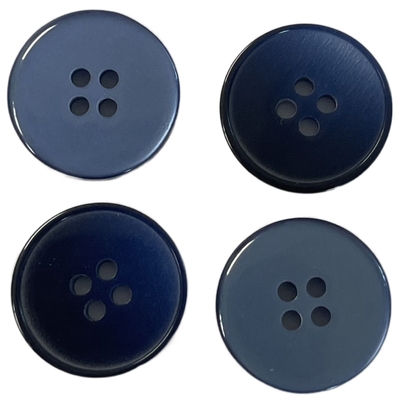 Fancy Shirt Buttons Dark Navy 28L With little rim Use On garment
