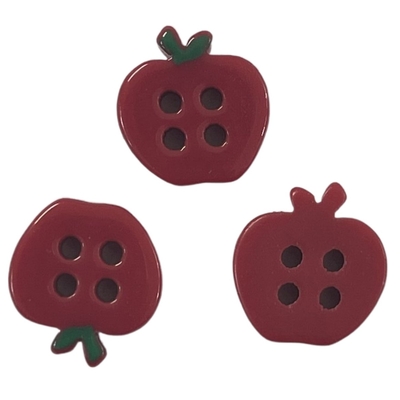 4 Lubang Fancy Apple Bentuk Tombol 20L Gunakan Pada DIY Menjahit Kaos